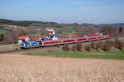 München-Nürnberg-Express RE1 mit Lok der Baureihe 101 Zug um Zug Europa verbinden
