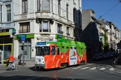 Straßenbahn Antwerpen PCC Tram mit Vollwerbung