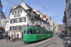 Straßenbahn Be 4/4 Tram Basel Barfüsserplatz