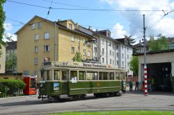 Historische Straßenbahn Tram Bern Berner Fonduetram in Weissenbühl
