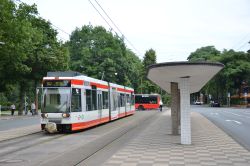 Straßenbahn Bochum Tram Duewag MGT6D der Bogestra in Gelsenkirchen Buer Rathaus