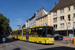 Stadtbahn Dortmund Straßenbahn Bombardier Flexity Classic als U43 kurz vor der Station Am Zehnthof